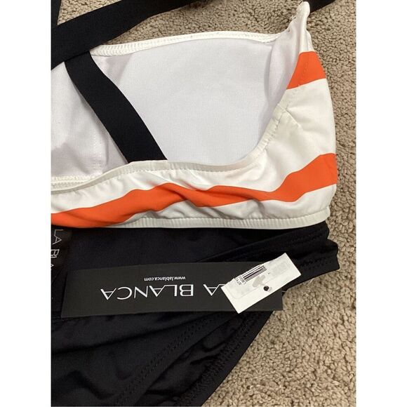 New. POLO & La Blanca stripe bikini. Small. Retails $169 - Picture 7 of 8